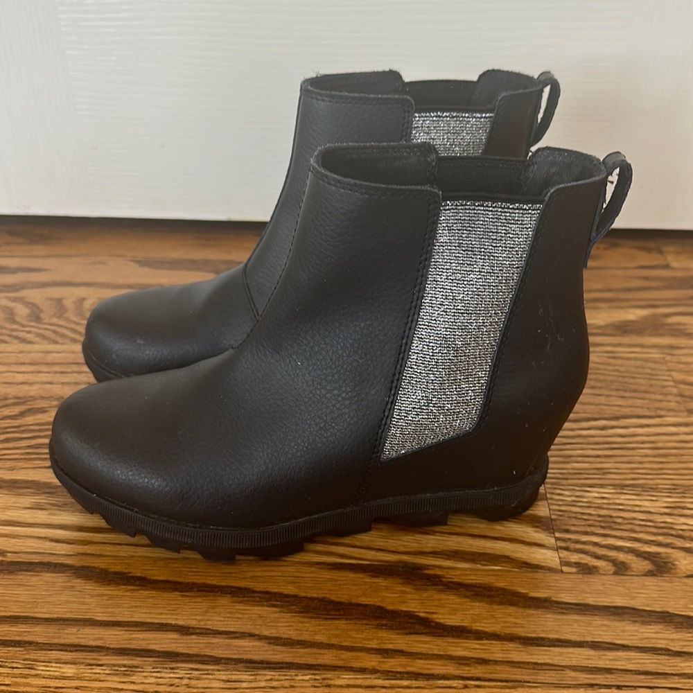 Black Sorel Wedge Booties